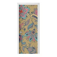 Naklejki na ścianę - Naklejka na drzwi HOMEPRINT Kwiatowe Paisley 85x205 cm - miniaturka - grafika 1