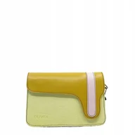 Torebki damskie - Torebka listonoszka damska skórzana regulowany odpinany pasek eko OLIVKA - miniaturka - grafika 1