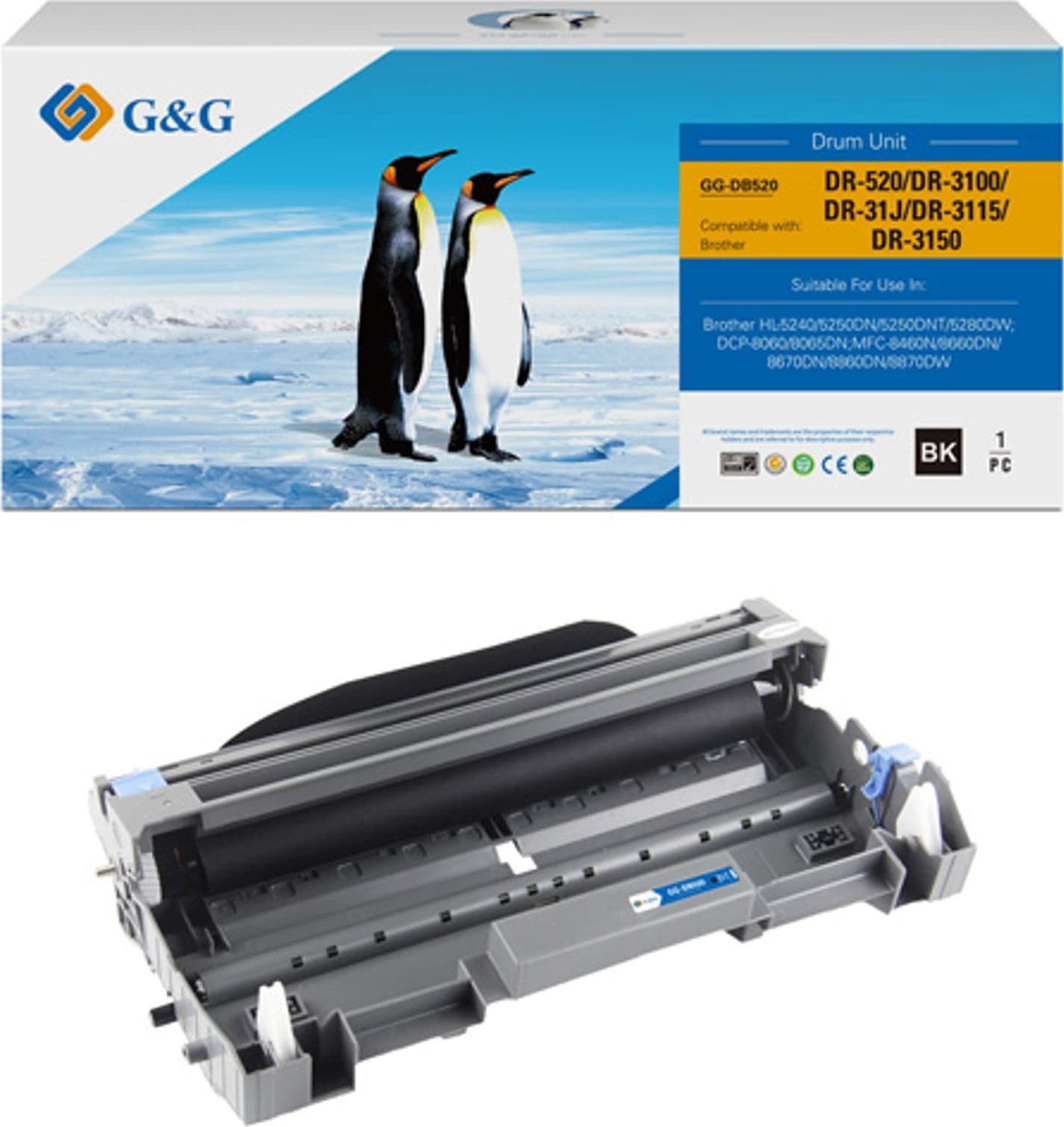 G&G kompatybilny bęben z DR3100, black, 25000s