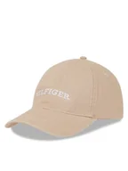 Czapki męskie - Tommy Hilfiger Czapka z daszkiem Th Monotype Soft 6 Panel Cap AM0AM12154 Beżowy - miniaturka - grafika 1
