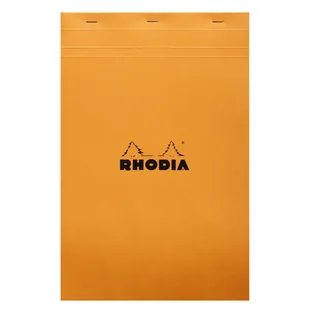 Blok Rhodia N°19 A4+ 21x31,8 cm, kratka, pomarańczowy - Notesy i bloczki - miniaturka - grafika 1