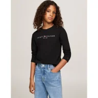 Bluzy dla dziewczynek - Tommy Hilfiger Bluzka Essential | Regular Fit - miniaturka - grafika 1