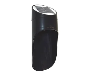 LED Kinkiet solarny PALESA LED/1W IP65 czarny - Lampy ogrodowe - miniaturka - grafika 1