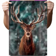 Zabawki kreatywne - Haft Diamentowy Diamond Painting,DIAMENTOWY MALARZ,Obraz DIY 5D,Mozaika Diamentowa 30x40,Jeleń - miniaturka - grafika 1