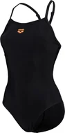 Stroje kąpielowe - Arena Damski strój kąpielowy Arena Women's Arena Solid Swimsuit Lightdrop Back B czarny rozmiar 42 - miniaturka - grafika 1