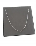 Naszyjniki - Naszyjnik srebrny choker kuleczki z kulkami 50 cm - miniaturka - grafika 1