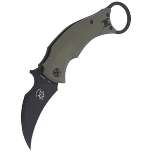 Nóż składany FOX Karambit Black Bird by Bastinelli G10 OD Green, Black Idroglider (FX-591 OD) - Noże - miniaturka - grafika 5