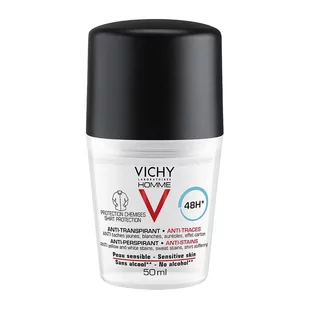 Vichy Homme dezodorant dla mężczyzn w kulce przeciw plamom 50 ml - Dezodoranty i antyperspiranty męskie - miniaturka - grafika 1