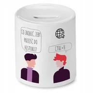 Skarbonki - Skarbonka Dla Dziekana na Urodziny na Prezent z Nadrukiem ze Zdjęciem + Opakowanie na prezent (wzór 02) - miniaturka - grafika 1