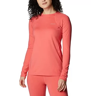 Bluzki damskie - Columbia Damska bluzka z długim rękawem o średniej wagi, różowo-różowa, L - grafika 1