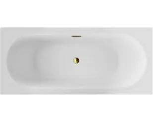 Besco Wanna 160x75 Vitae SLIM PLUS + Syfon w kolorze złotym - Wanny - miniaturka - grafika 6