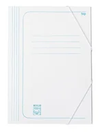 Szkolne artykuły papiernicze - Teczki z gumką Bigo A4"25 biały 350g - miniaturka - grafika 1