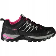 Buty trekkingowe damskie - Buty trekkingowe damskie Cmp Rigel Low Wp czarno-różowe R. 39 - miniaturka - grafika 1