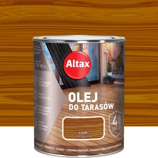 Olej do tarasów Cedr 0.75 l Altax - Farby i impregnaty do drewna - miniaturka - grafika 1