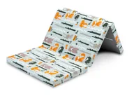 Zabezpieczenia dla dzieci - Sensillo Materac turystyczny składany 120x60 Lis i zając - miniaturka - grafika 1