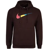 Bluzy męskie - Nike męska bluza dresowa brązowa z kapturem kangurka sportowa DM2394-237 S - miniaturka - grafika 1
