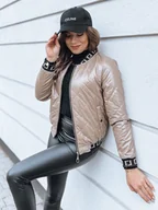 Kurtki damskie - Kurtka damska pikowana BASEBALL kamelowa Dstreet TY2563-S - miniaturka - grafika 1