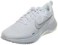 Trampki damskie - Nike Downshifter 12, Trampki damskie, Biały biały metaliczny srebrny czysty platynowy, 41 EU - miniaturka - grafika 1