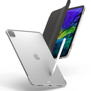 Ringke Frame Shield etui samoprzylepna ochronna ramka na boki iPad Pro 11'' 2020 / iPad Pro 11'' 2018 srebrny (Apple Pencil Friendly) (ACFS0002) - Etui i futerały do telefonów - miniaturka - grafika 9