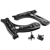 Wahacze - Frankberg 2 x wahacz + 2 x przegub nośny przedni, lewy, prawy, dolny, kompatybilny z Cordoba 6L2 2002-2009, Ibiza III 6L1 2008-2009 Polo 9N_ 2009 Replace# 6R0407151S1 - miniaturka - grafika 1