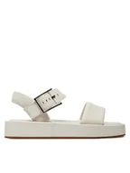 Sandały damskie - Clarks Sandały Alda Strap 26176258 Biały - miniaturka - grafika 1