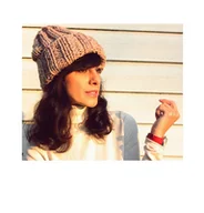 Czapki damskie - Czapka beanie pudrowy róż - miniaturka - grafika 1