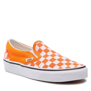 Trampki damskie - Vans Tenisówki Classic Slip-O VN000XG8AZZ1 (Checkerboard) Orange Tif - grafika 1