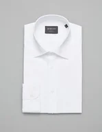 Koszule męskie - koszula simeria 00374 długi rękaw biały slim fit - miniaturka - grafika 1
