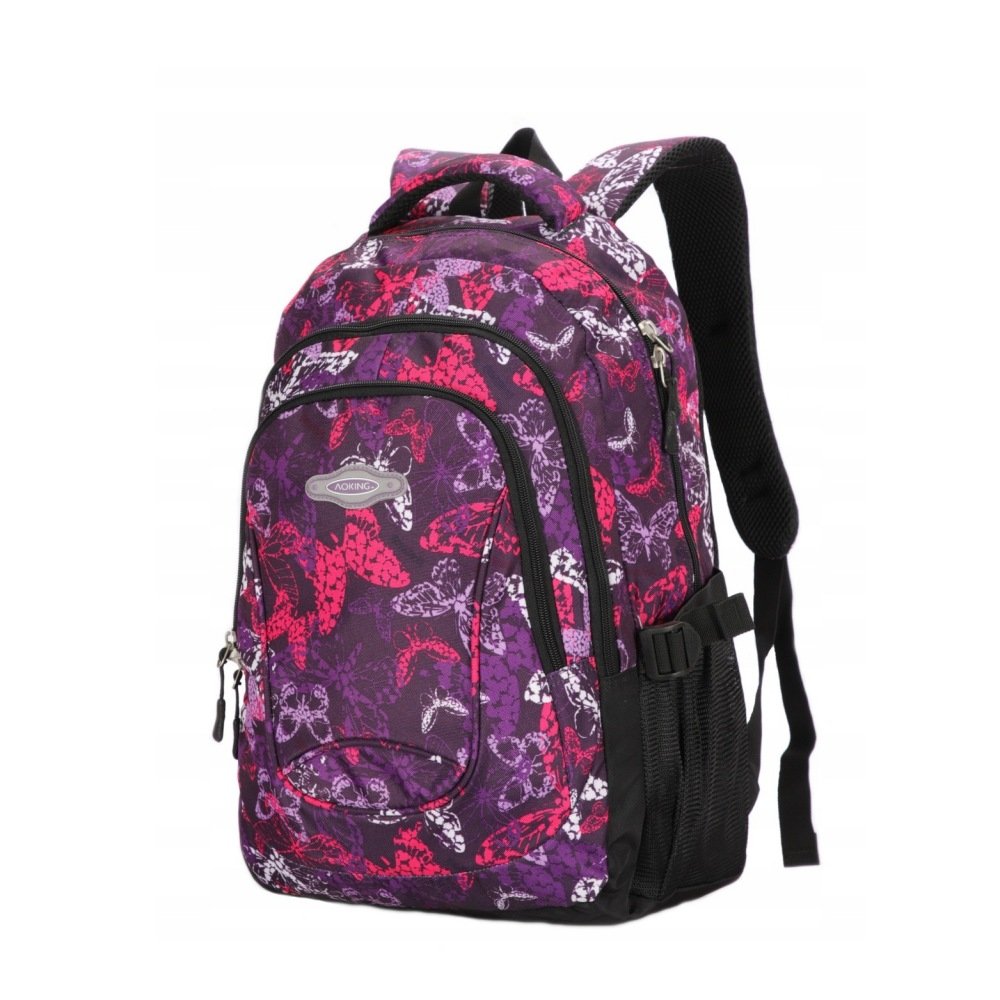 Plecak szkolny młodzieżowy Aoking 32l fioletowy Idealny na co dzień