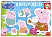 Układanki dla dzieci - Puzzle Baby 5w1 Świnka Peppa 113783 Educa - puzzle - miniaturka - grafika 1