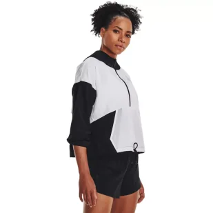 Kurtka damska Under Armour Woven Graphic Jacket - Kurtki i kamizelki sportowe damskie - miniaturka - grafika 1