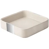 Portfele - SANZIE Luksusowa skórzana taca biurko przechowywanie mały organizer na łapki dekoracyjna taca na stół wejściowy do przechowywania biżuterii zegarek kosmetyki klucze telefon portfel dom i biuro - miniaturka - grafika 1