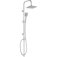 Panele prysznicowe - Kolumna natryskowa kwadratowa, 1-funkcyjna słuchawka, chrom LIMO chrom - miniaturka - grafika 1