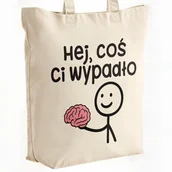 Torby męskie - Torba bawełniana premium Hej Coś Ci Wypadło Zabawny Prezent - miniaturka - grafika 1