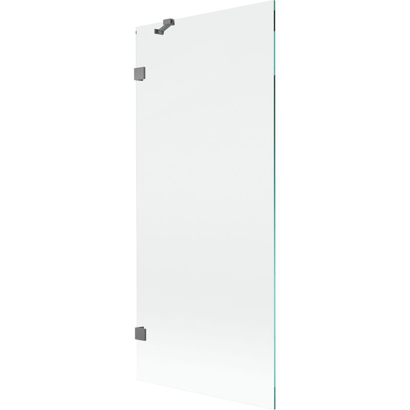 Mexen Lunar parawan nawannowy 1-skrzydłowy 80 x 150 cm, transparent, gun metal - 897-080-000-95-00
