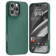 Etui i futerały do telefonów - Etui MERCURY Semi-Silicone MagSafe do Apple iPhone 16 Pro Max Zielony - miniaturka - grafika 1
