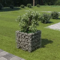 Donice - Vida Donica gabionowa z galwanizowanej stali 50 x 50 x 50 cm V-143570 V-143570 - miniaturka - grafika 1