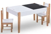 Stoliki dla dzieci - Biały stolik z krzesełkami dla dzieci F9-G76 - miniaturka - grafika 1