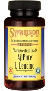 AjiPure L-leucyna 500 mg (60 kaps.) - Suplementy diety - miniaturka - grafika 1