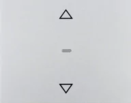 Gniazdka elektryczne - Hager Polo Przycisk żaluzjowy komfort alu lakierowany K.5 85241177 85241177 - miniaturka - grafika 1