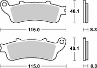 Części motocyklowe - SBS KLOCKI HAMULCOWE KH261 KH281 CERAMIC HONDA CBR1000R - miniaturka - grafika 1