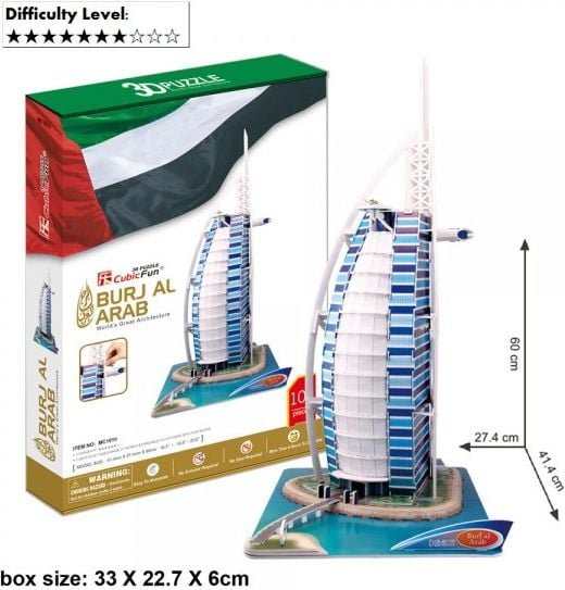 Dante Puzzle 3D duży zestaw Burjal Arab - 306-20101