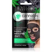 Maseczki do twarzy - Eveline Cannabis Skin Care Maska węglowa 3w1 7 ml SO_107521 - miniaturka - grafika 1