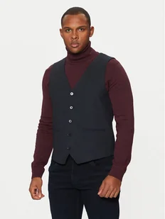 Tom Tailor Kamizelka garniturowa 1044114 Granatowy Slim Fit - Garnitury - miniaturka - grafika 1