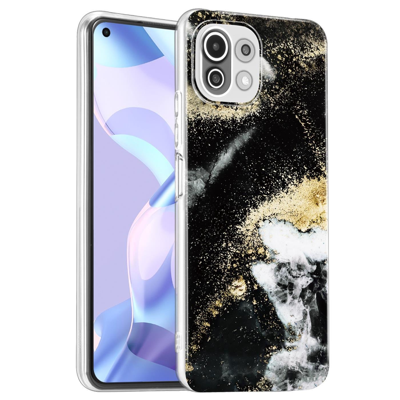 Etui na telefon Xiaomi Mi 11 Lite 4G/5G Protective Cover Marble Motif Silicone Slim Cover