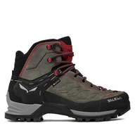 Buty trekkingowe męskie - Trekkingi Salewa Mtn Trainer Mid Gtx GORE-TEX 63458-4720 Szary - miniaturka - grafika 1