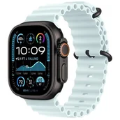 Akcesoria do smartwatchy - Przedłużenie paska do Apple Watch (44/45/46/49mm) Mroźny błękit (Tytan czarny) - miniaturka - grafika 1