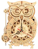 Puzzle - Robotime Drewniany Model Puzzle 3D Zegar Sowa - miniaturka - grafika 1