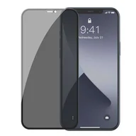 Szkła hartowane na telefon - Baseus 2x Szkło hartowane 0,3 mm Anti Spy z ramką na cały ekran iPhone 12 Pro Max Czarny (SGAPIPH67N-TG01) - iPhone 12 Pro Max - miniaturka - grafika 1