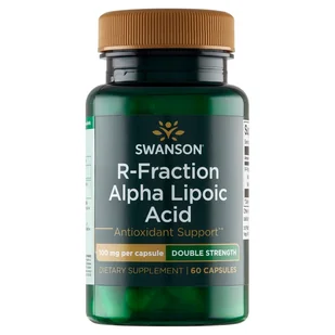 SWANSON Health R-ala Kwas R-alfa Liponowy R-fraction Alpha Lipoic Acid 100mg 60 Kapsułek - Suplementy naturalne - miniaturka - grafika 1